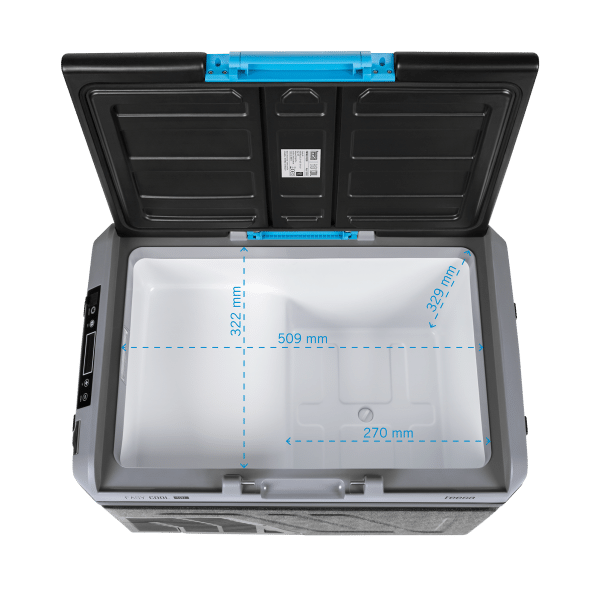 Profesjonalna lodówka turystyczna kompresorowa TEESA z funkcją mrożenia 40L DC12/24 AC 230V