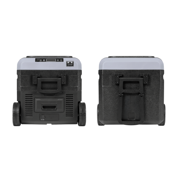 Profesjonalna lodówka turystyczna kompresorowa TEESA z funkcją mrożenia 40L DC12/24 AC 230V możliwość zasilania baterią , duże koła i solidna rączka , Bluetooth, dwie komory