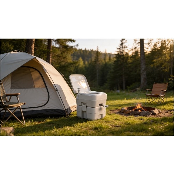 Przenośna toaleta turystyczna 20L / 12L , Rebel Active