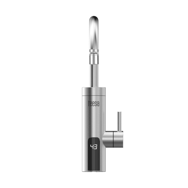 Przepływowy podgrzewacz wody - bateria kuchenna metalowa