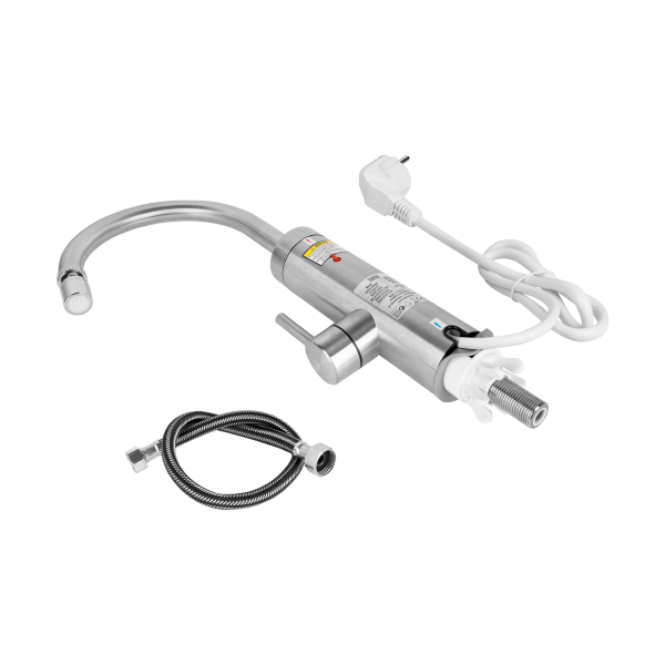 Przepływowy podgrzewacz wody - bateria kuchenna metalowa