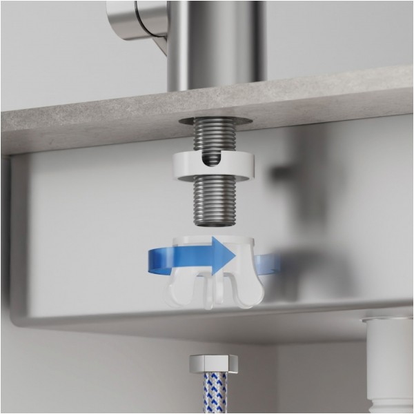 Przepływowy podgrzewacz wody - bateria stojąca metalowa