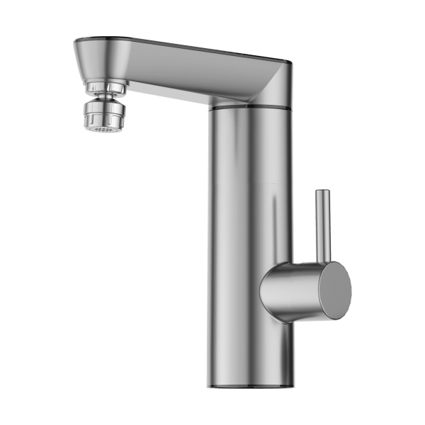 Przepływowy podgrzewacz wody - bateria stojąca metalowa