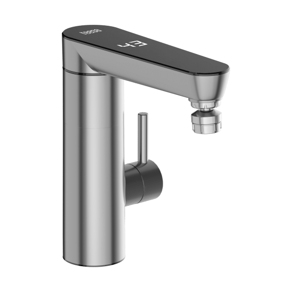 Przepływowy podgrzewacz wody - bateria stojąca metalowa