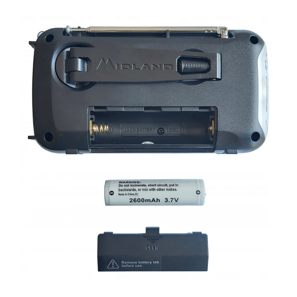 Radio alarmowe Midland ER100 z akumulatorem 2600mAh