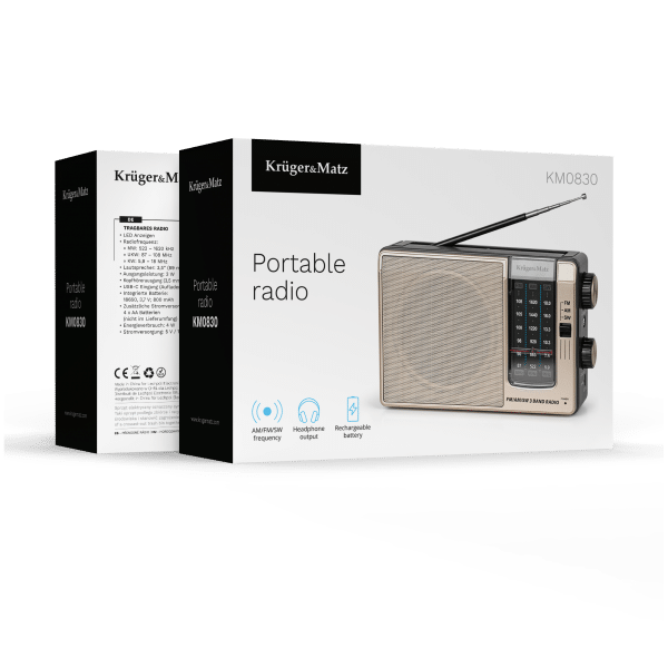 Radio przenośne analogowe Kruger&Matz model KM0830