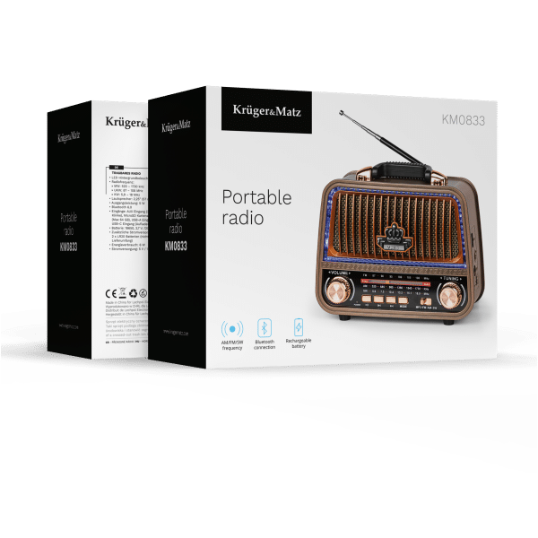 Radio przenośne analogowe Kruger&Matz model KM0833