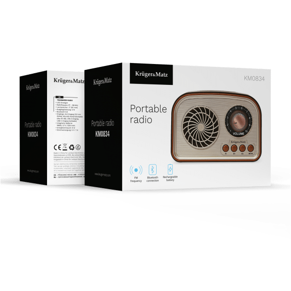 Radio przenośne analogowe Kruger&Matz model KM0834