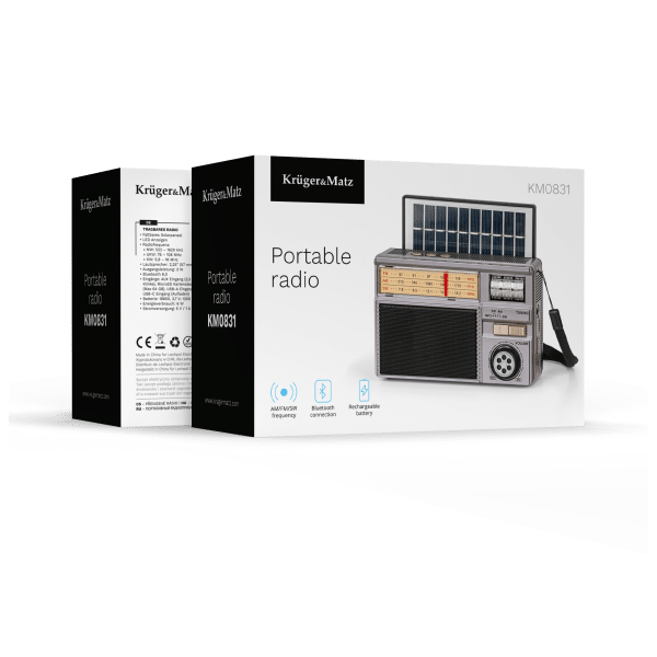 Radio przenośne analogowe solarne Kruger&Matz model KM0831