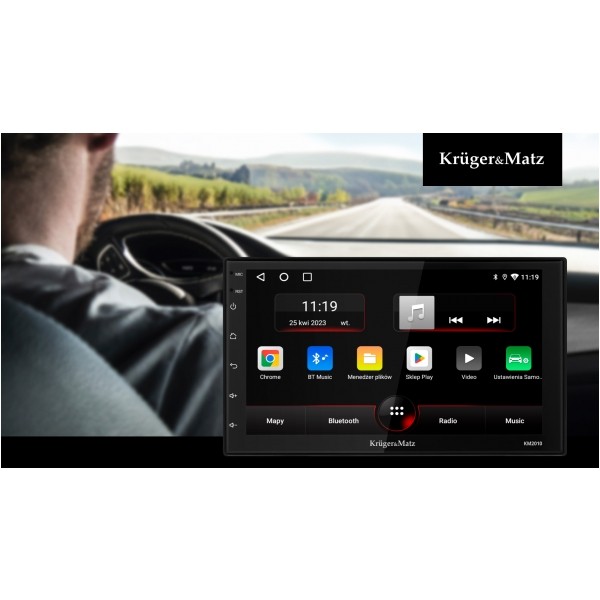 Radio Samochodowe Kruger&Matz KM2010 CarPlay/AndroidAuto