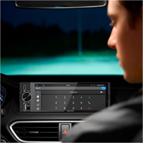 Radio samochodowe Kruger&Matz KM2016 CarPlay/AndroidAuto