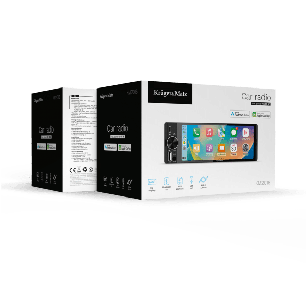 Radio samochodowe Kruger&Matz KM2016 CarPlay/AndroidAuto