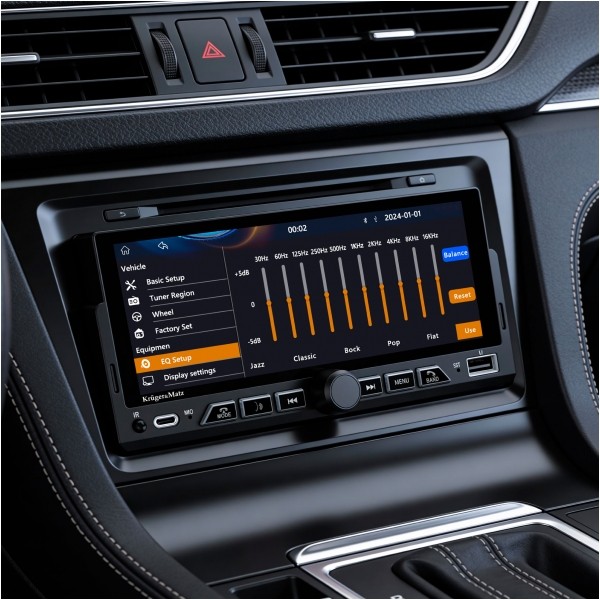 Radio samochodowe Kruger&Matz KM2017 CarPlay/AndroidAuto