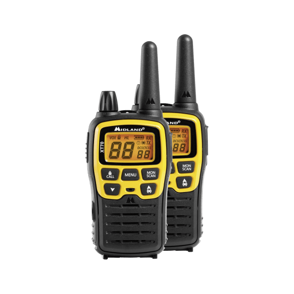 Radiotelefony ręczne PMR MIDLAND XT70 walizka