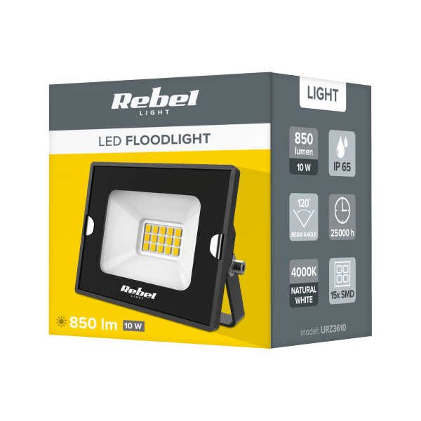 Reflektor LED 10W 4000K, 230 V