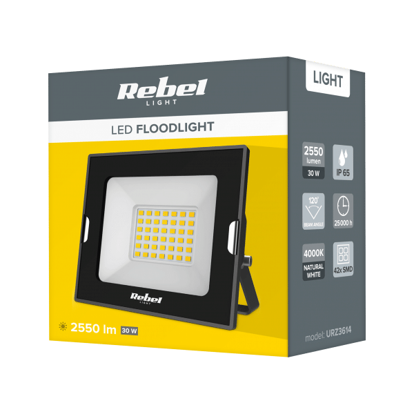 Reflektor LED naświetlacz Rebel 30W , 4000K, 230V