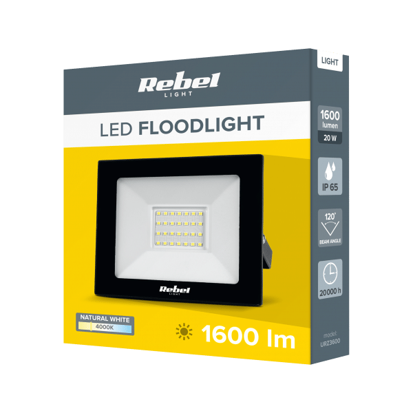 Reflektor Led Rebel 20W 4000K (28x 2835 SMD)