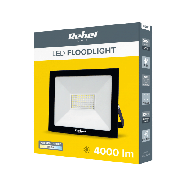 Reflektor Led Rebel 50W 4000 K (84x2835 SMD) 230V