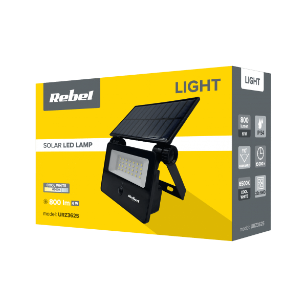 Reflektor solarny z czujnikiem zmierzchu i ruchu