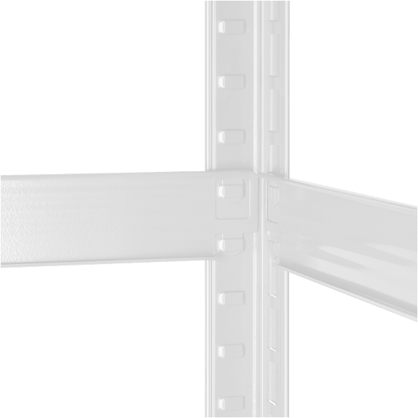 Regał metalowy magazynowy 180x90x40 biały Rebel