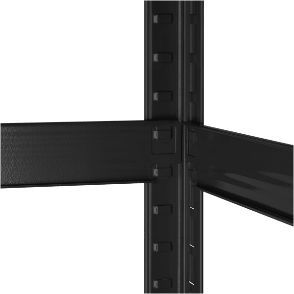 Regał metalowy magazynowy 180x90x40 czarny Rebel