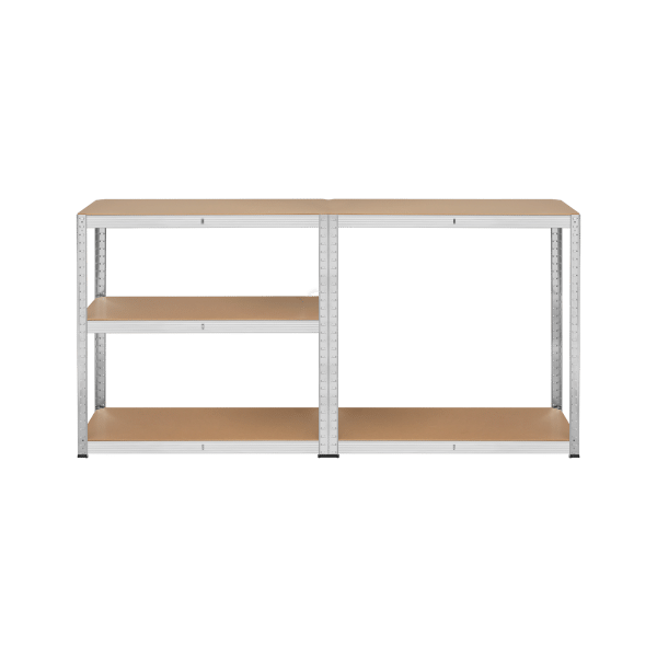 Regał metalowy magazynowy 180x90x40 srebrny Rebel