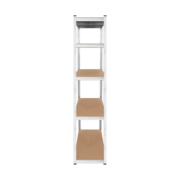 Regał metalowy magazynowy 205x120x45 srebrny Rebel