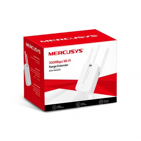 Repeater - wzmacniacz sygnału WiFi Mercusys MW300RE 3 anteny