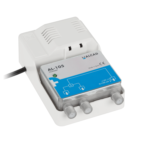 Rozgałęźnik antenowy szerokopasmowy z zasilaczem 12V do anteny aktywnej AL-105 ALCAD
