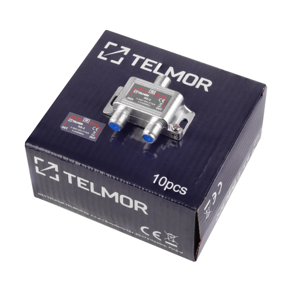 RS-2 SPLITTER 2X 2.4G DC TELMOR