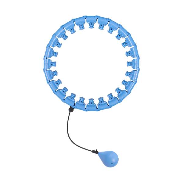 Smart Hula Hop odchudzające koło z wypustkami i obciążeniem 50cm, niebieskie, REBEL ACTIVE