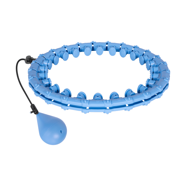 Smart Hula Hop odchudzające koło z wypustkami i obciążeniem 50cm, niebieskie, REBEL ACTIVE