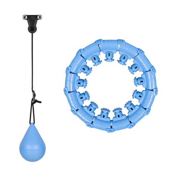 Smart Hula Hop odchudzające koło z wypustkami i obciążeniem 50cm, niebieskie, REBEL ACTIVE