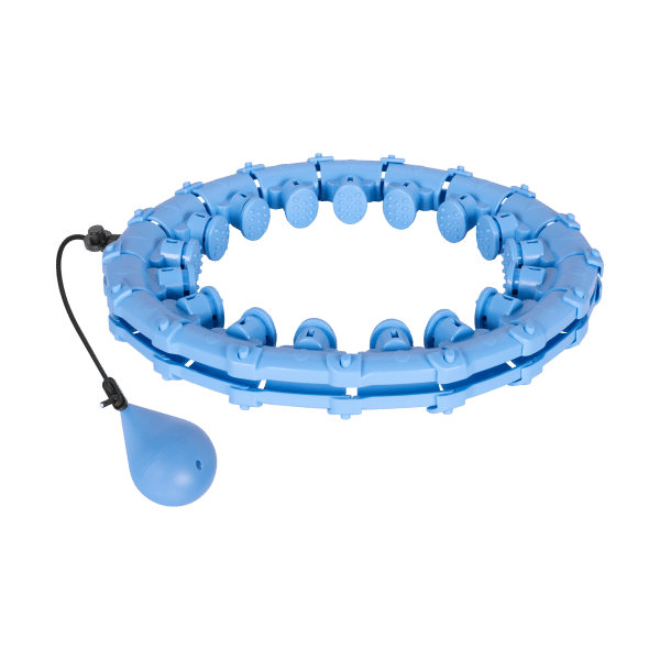 Smart Hula Hop odchudzające koło z wypustkami i obciążeniem 50cm, niebieskie, REBEL ACTIVE