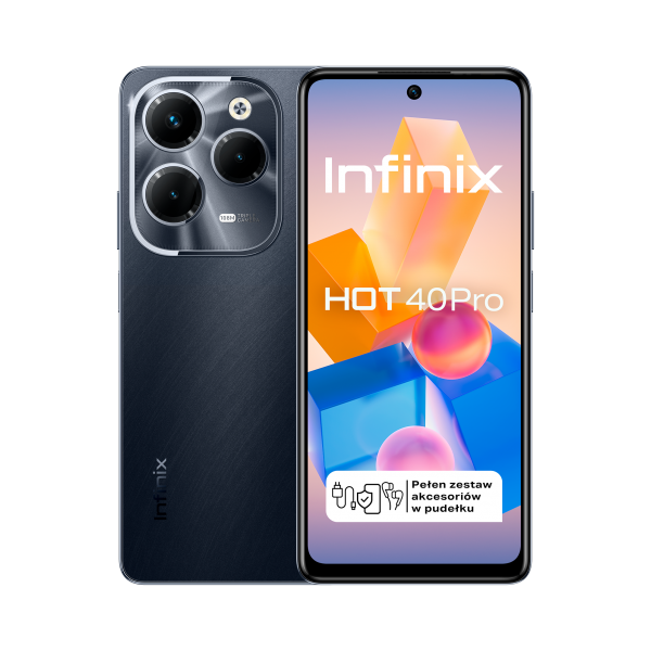 Smartfon INFINIX Hot 40PRO Black 8/256GB