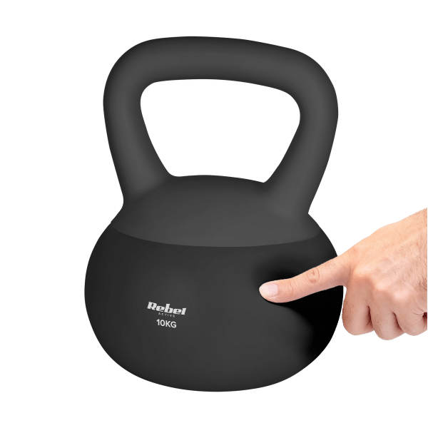 Soft Kettlebell miękki winylowy 10kg REBEL ACTIVE