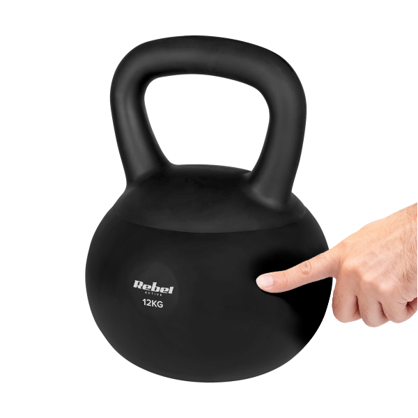 Soft Kettlebell miękki winylowy 12kg REBEL ACTIVE