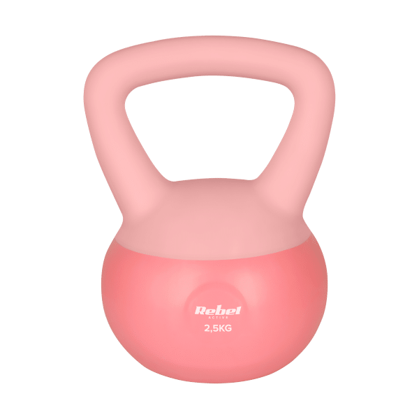 Soft Kettlebell miękki winylowy 2.5kg REBEL ACTIVE