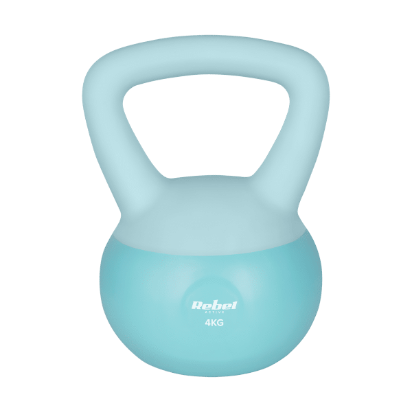Soft Kettlebell miękki winylowy 4kg REBEL ACTIVE