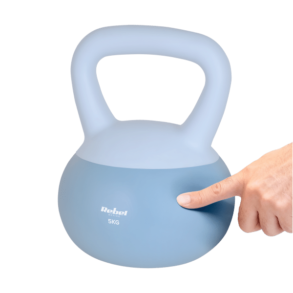 Soft Kettlebell miękki winylowy 5kg REBEL ACTIVE