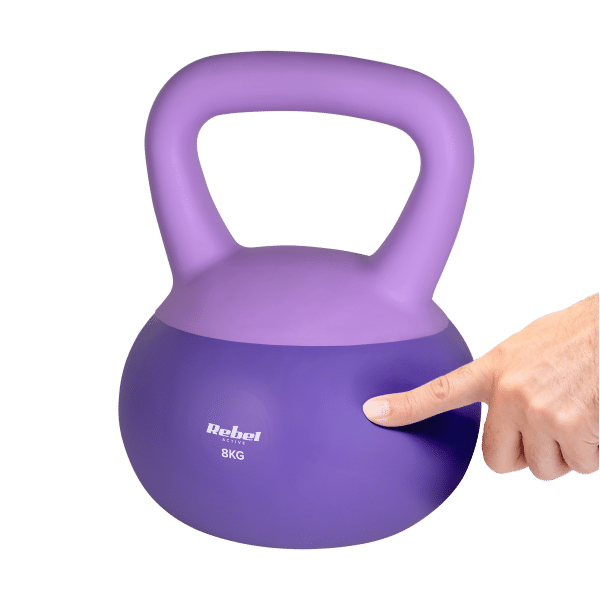 Soft Kettlebell miękki winylowy 8kg REBEL ACTIVE