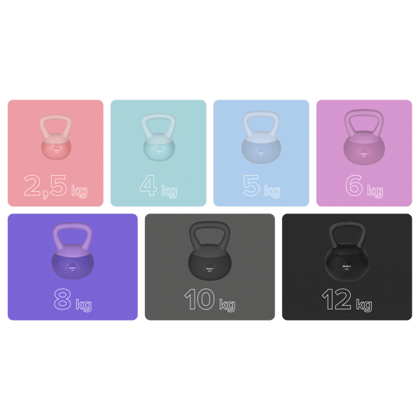 Soft Kettlebell miękki winylowy 8kg REBEL ACTIVE