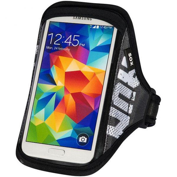 SOX opaska sportowa na smartfon RUN AWAY L/XL 30-40cm czarna