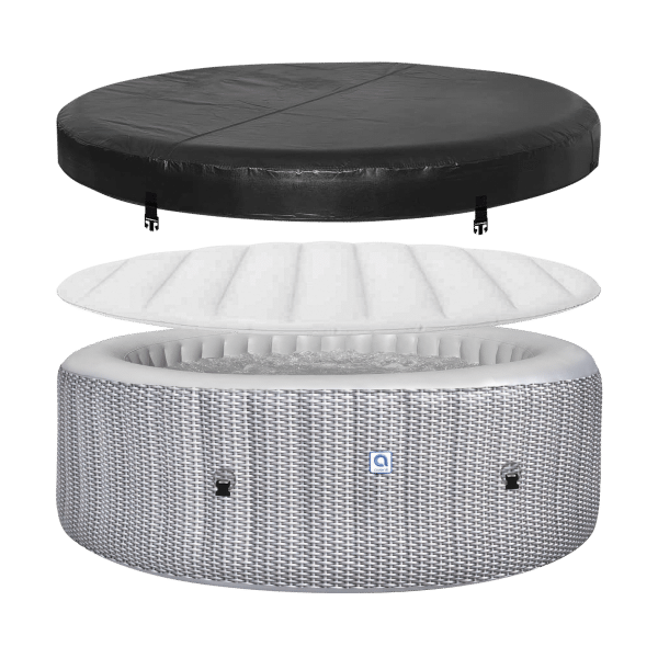 Spa ogrodowe, jacuzzi pompowane AVENLI NICE 6 osobowe 204x70 silver