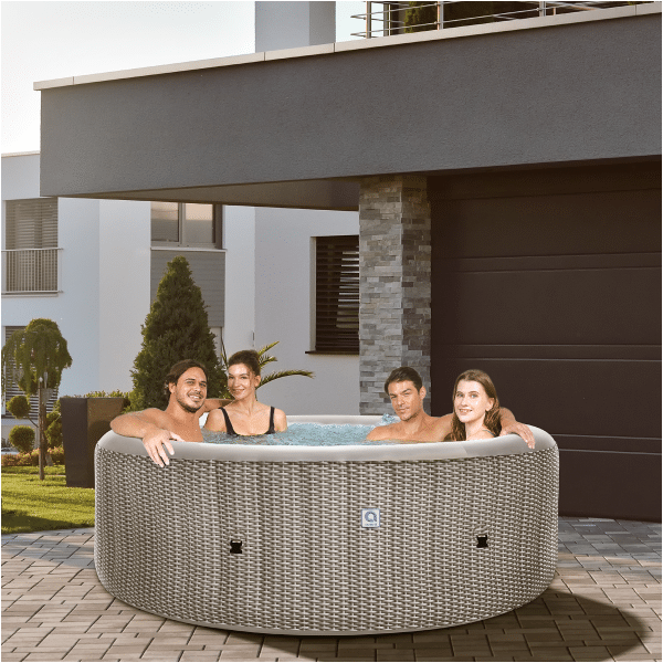 Spa ogrodowe, jacuzzie pompowane AVENLI NICE 6 osobowe 240x70 silver