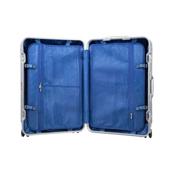 Średnia walizka na kółkach Kruger&Matz srebrna
