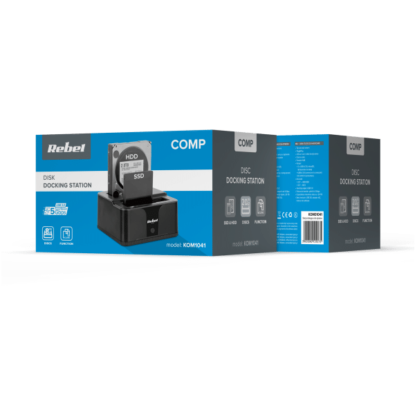 Stacja dokująca dysków HDD/ SSD USB 3.0 Rebel