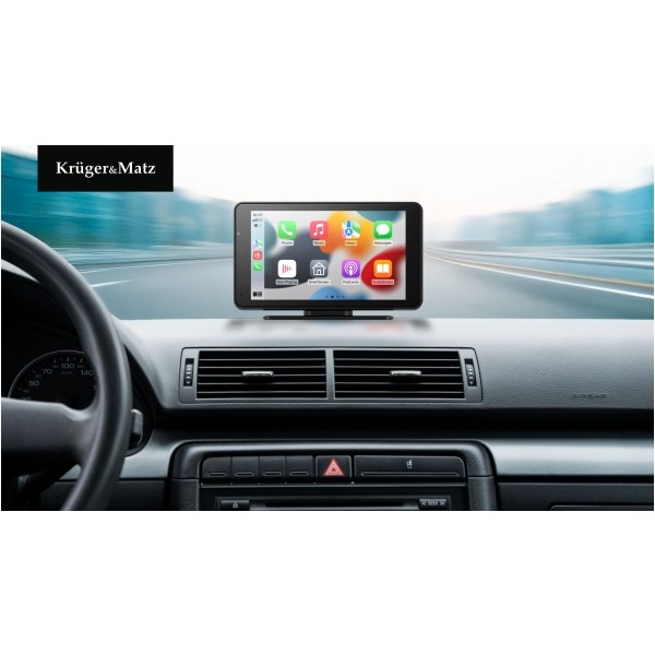Stacja multimedialna 7" Android Auto Apple Carplay z kamerą cofania Kruger&Matz