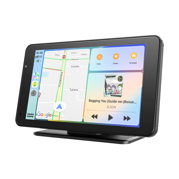 Stacja multimedialna 7" Android Auto Apple Carplay z kamerą cofania Kruger&Matz