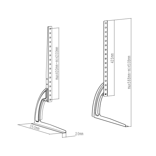 Stojak - nóżki uniwersalne pod TV 27"-60"